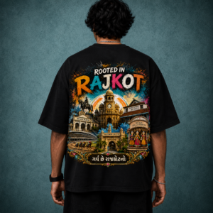 VastraVista Rooted Series | Rajkot – 240 GSM French Terry Oversized T-Shirt