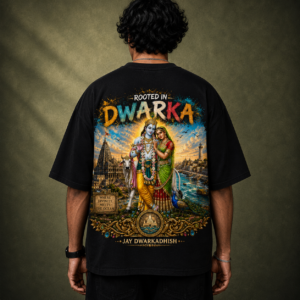 VastraVista Rooted Series | Dwarka – 240 GSM French Terry Oversized T-Shirt