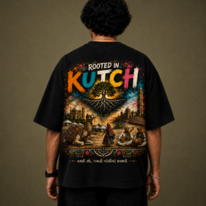 VastraVista Rooted Series | Kutch – 240 GSM French Terry Oversized T-Shirt
