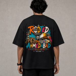 VastraVista Rooted Series | Ahmedabad – 240 GSM French Terry Oversized T-Shirt