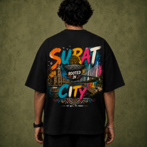 VastraVista Rooted Series | Surat – 240 GSM French Terry Oversized T-Shirt